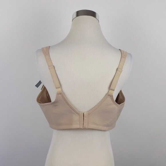 Vanity Fair Sport Bra Full Figure Wire free Size 40C Nude Converts Criss-cross - Picture 3 of 9
